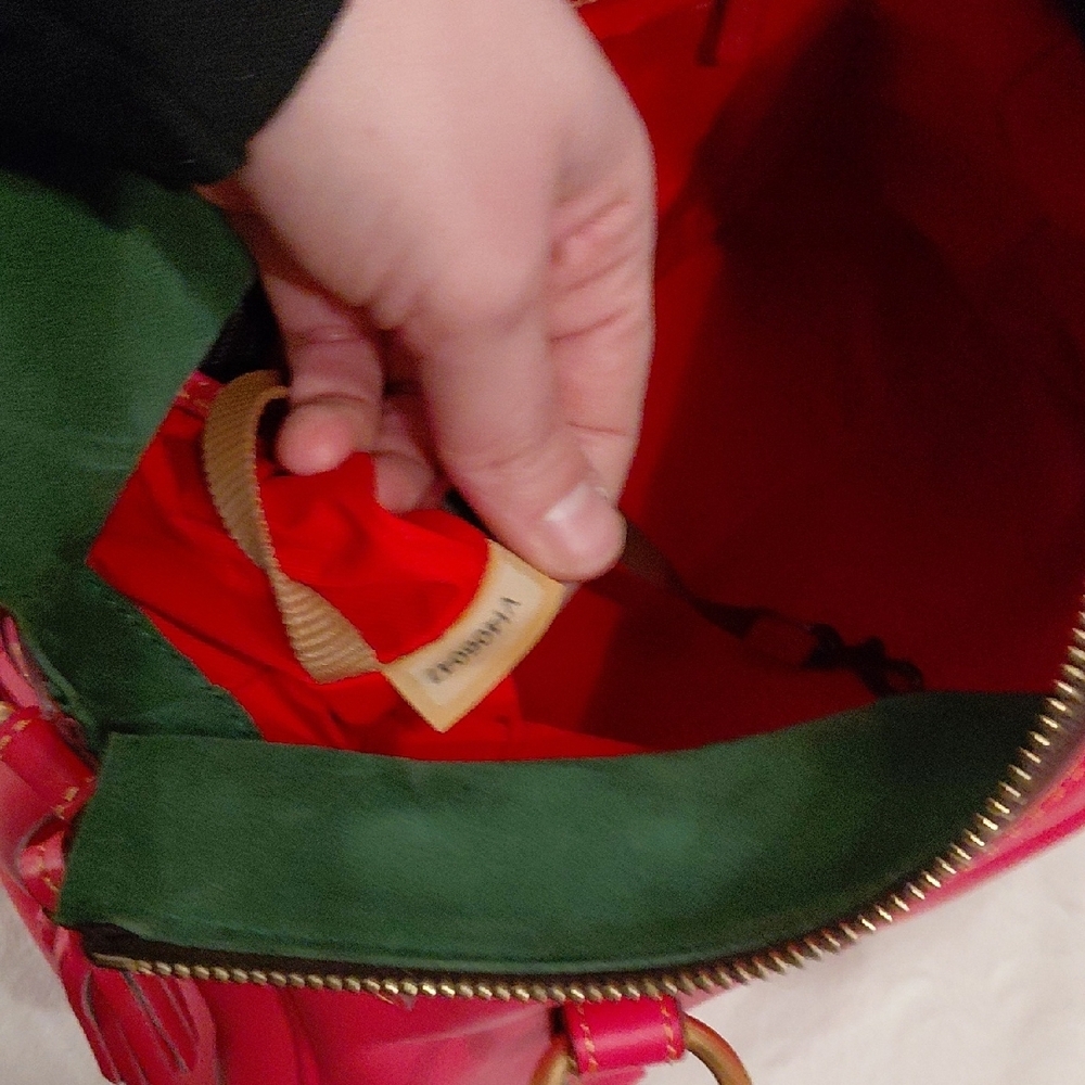 Dooney & Bourke Florentine Satchel In Fuchsia (Large) - Picture 7 of 16